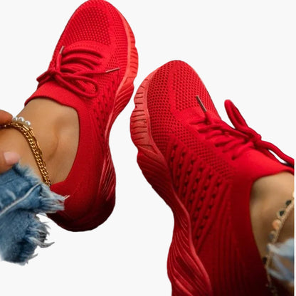 Damen Sneakers Leicht Atmungsaktiv Rutschfest Sport & Freizeit