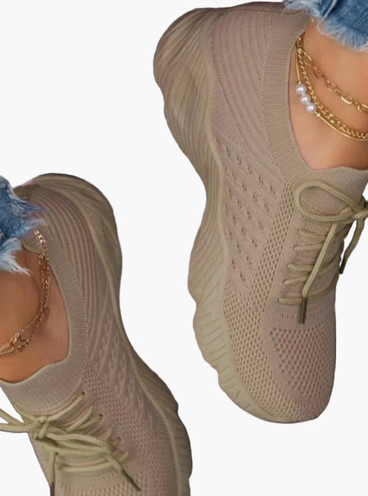 Damen Sneakers Leicht Atmungsaktiv Rutschfest Sport & Freizeit