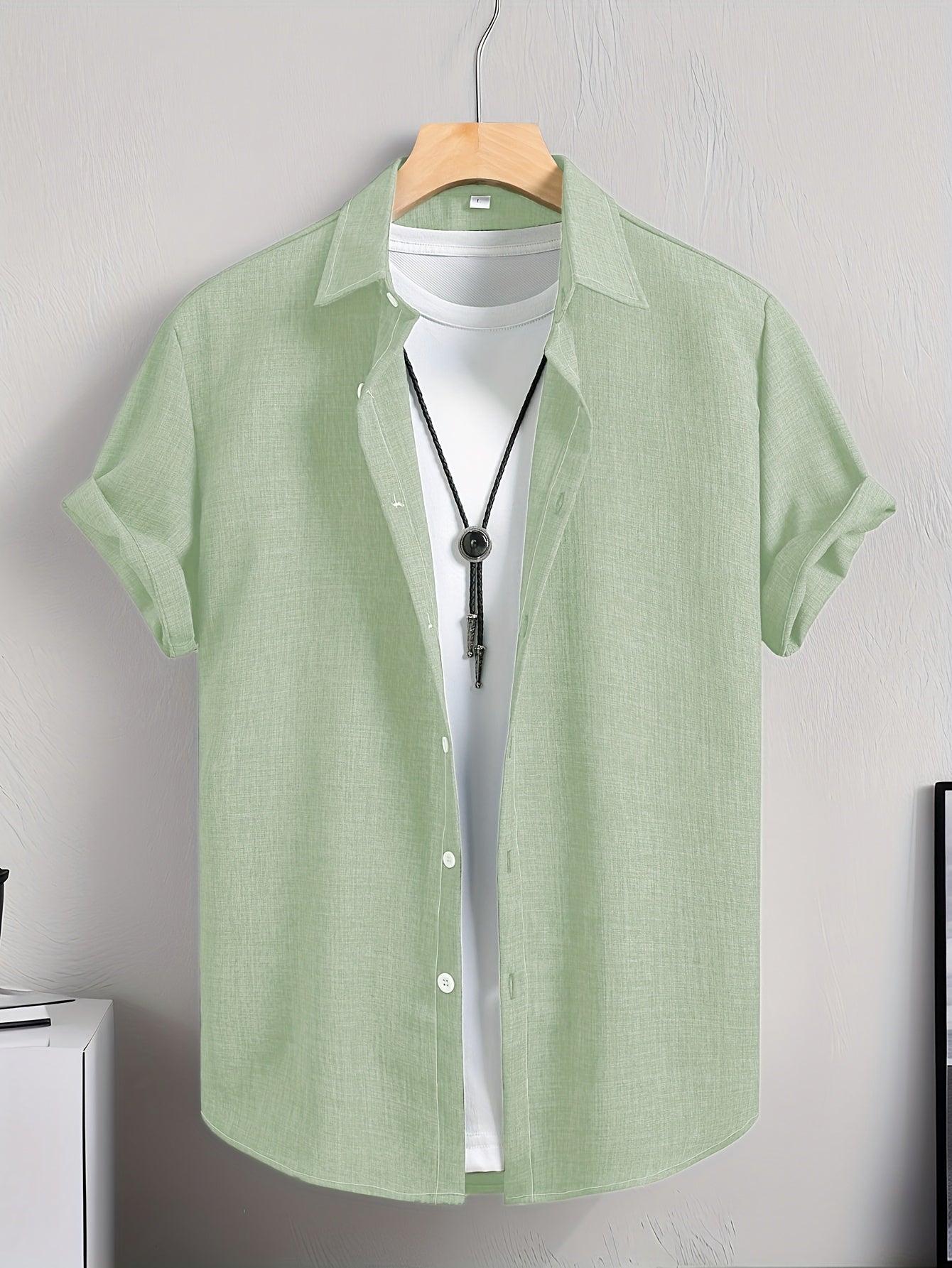 Herren Kurzarm Freizeithemd mit T-Shirt Layer-Look – Modernes Sommer Outfit für Alltag & Freizeit