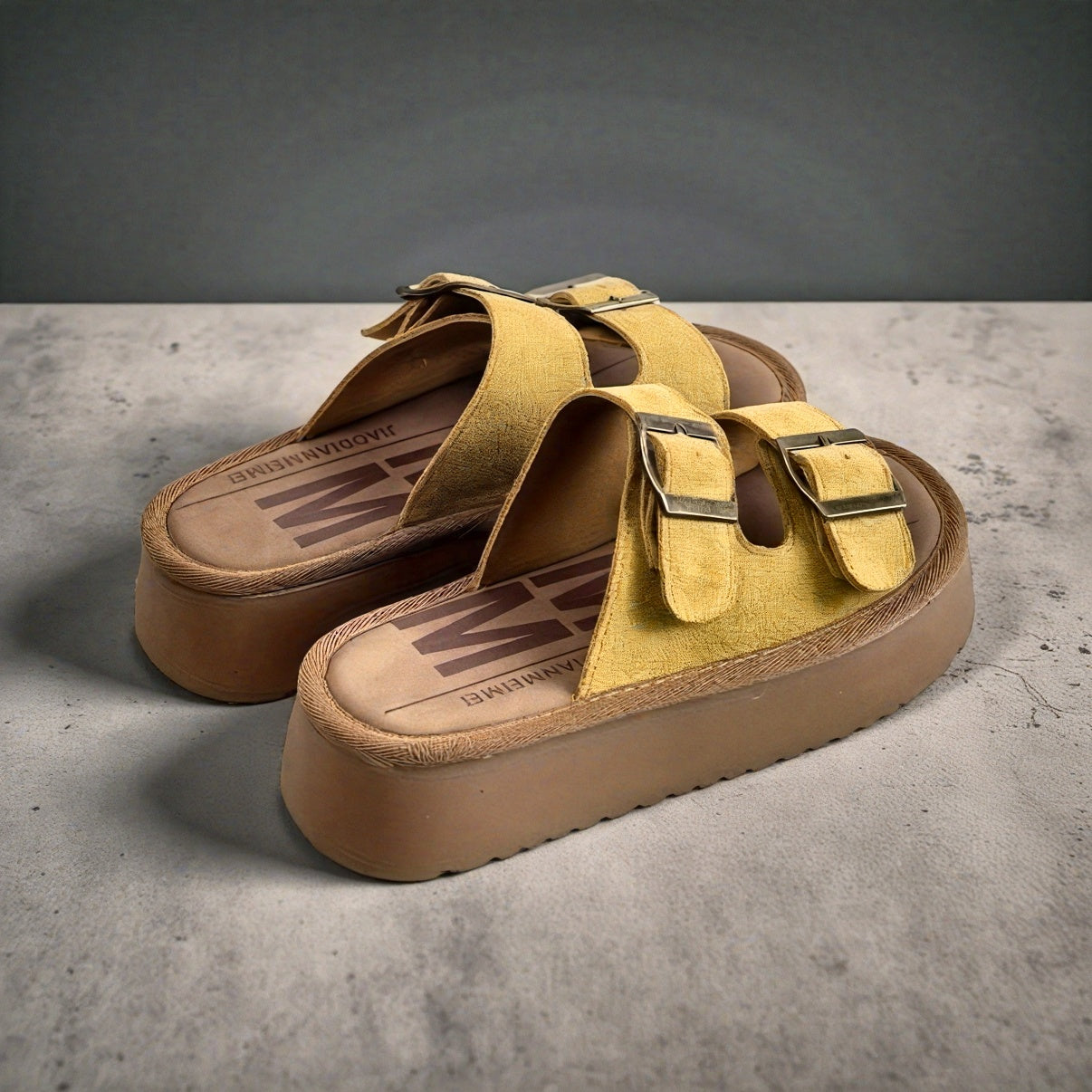 Damen Plateau-Sandalen mit Doppelriemen und Schnallen – Modische Freizeitschuhe für Alltag und Stadt