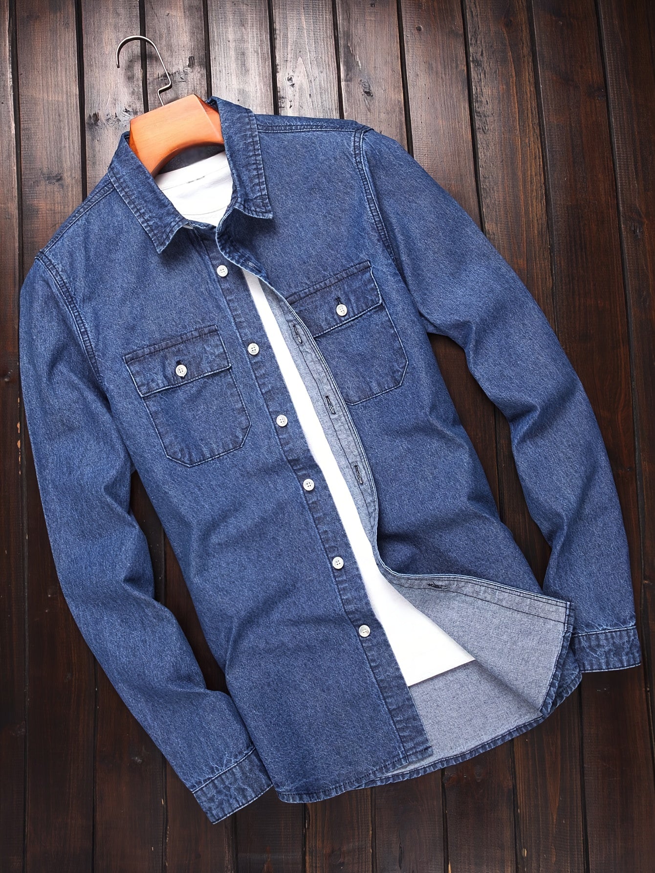 Herren Denim Hemd im lässigen Stil – Perfekt für Freizeit und Alltag
