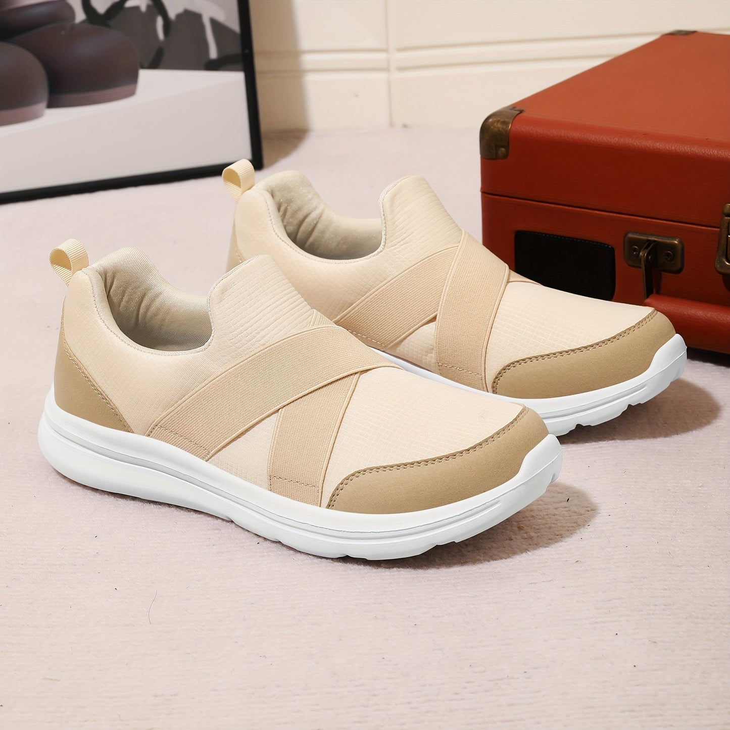 Herren Slip-On Freizeitschuhe – Bequeme Walking Sneaker für Alltag & Freizeit