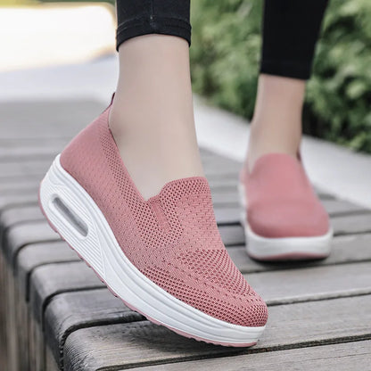 Damen Komfort Slip-On Sneaker – Orthopädische Freizeitschuhe für Alltag & Arbeit