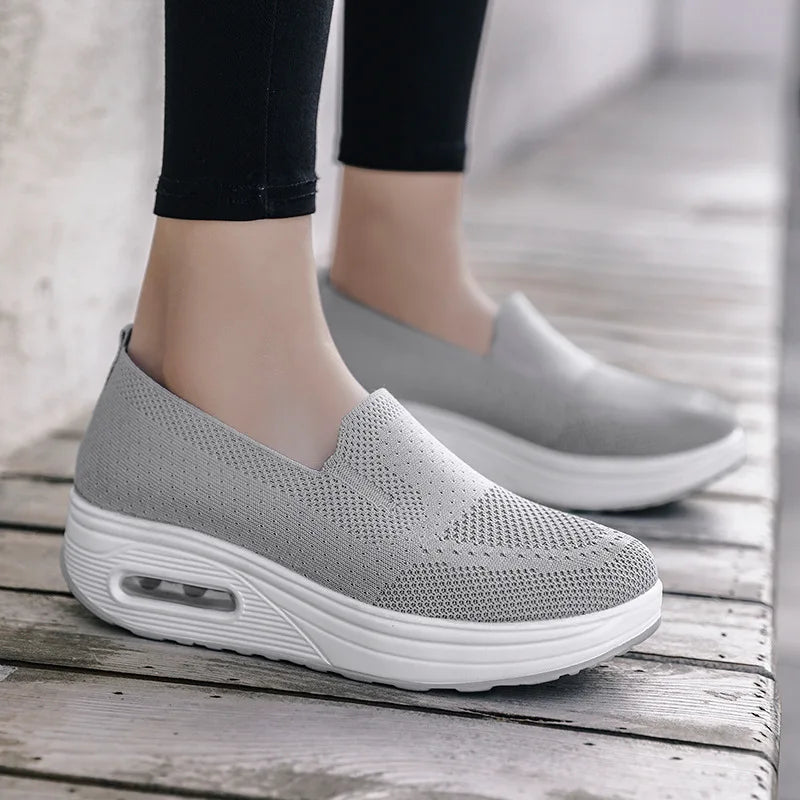 Damen Komfort Slip-On Sneaker – Orthopädische Freizeitschuhe für Alltag & Arbeit