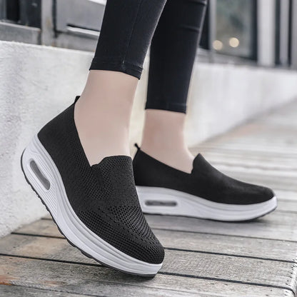 Damen Komfort Slip-On Sneaker – Orthopädische Freizeitschuhe für Alltag & Arbeit