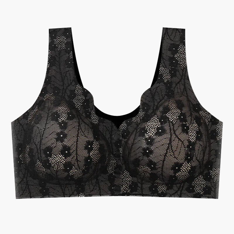 Damen Komfort-BH ohne Bügel – Elegante Spitze, Alltag & Freizeit