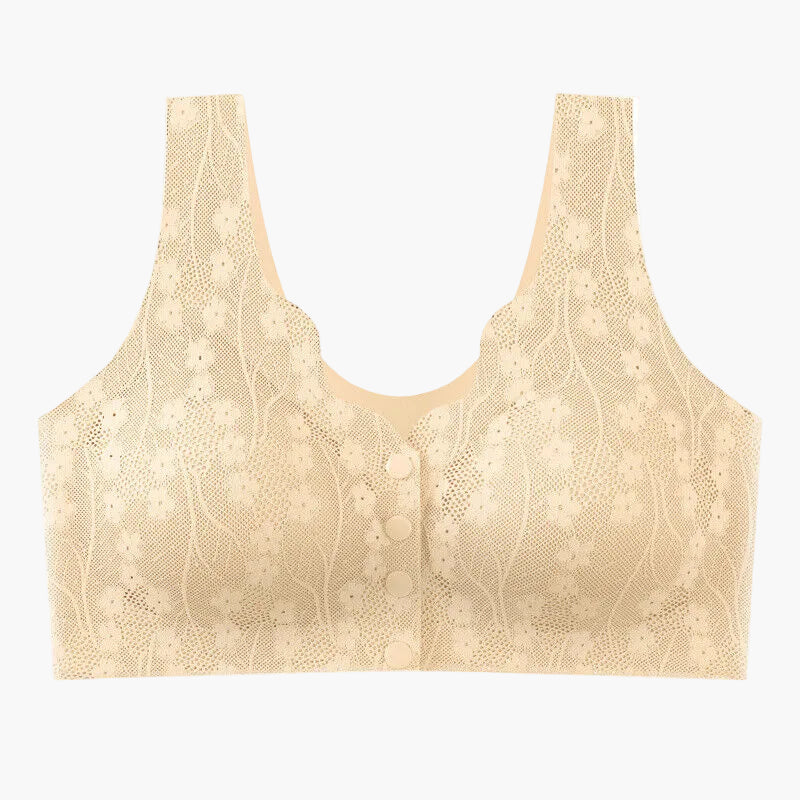 Damen Komfort-BH ohne Bügel – Elegante Spitze, Alltag & Freizeit