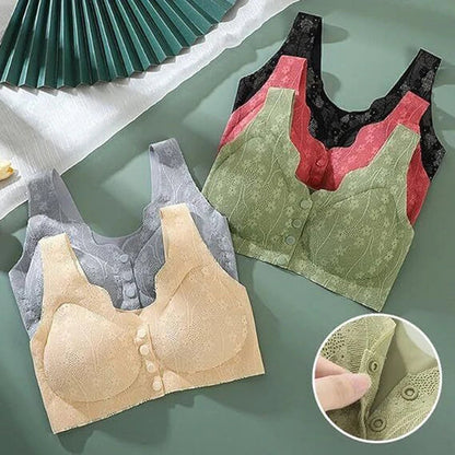 Damen Komfort-BH ohne Bügel – Elegante Spitze, Alltag & Freizeit