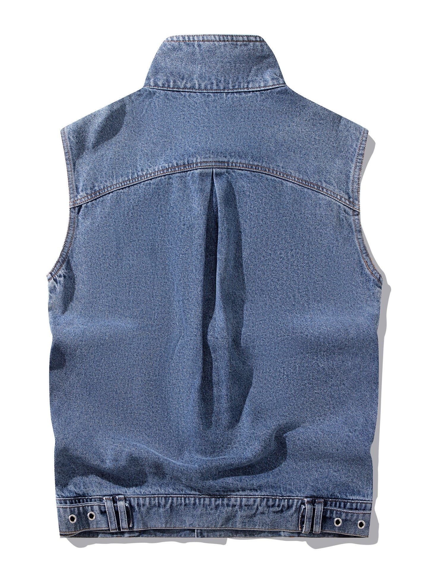 Herren Jeansweste im lässigen Streetwear-Stil ohne Ärmel – Ideal für Freizeit und Alltag