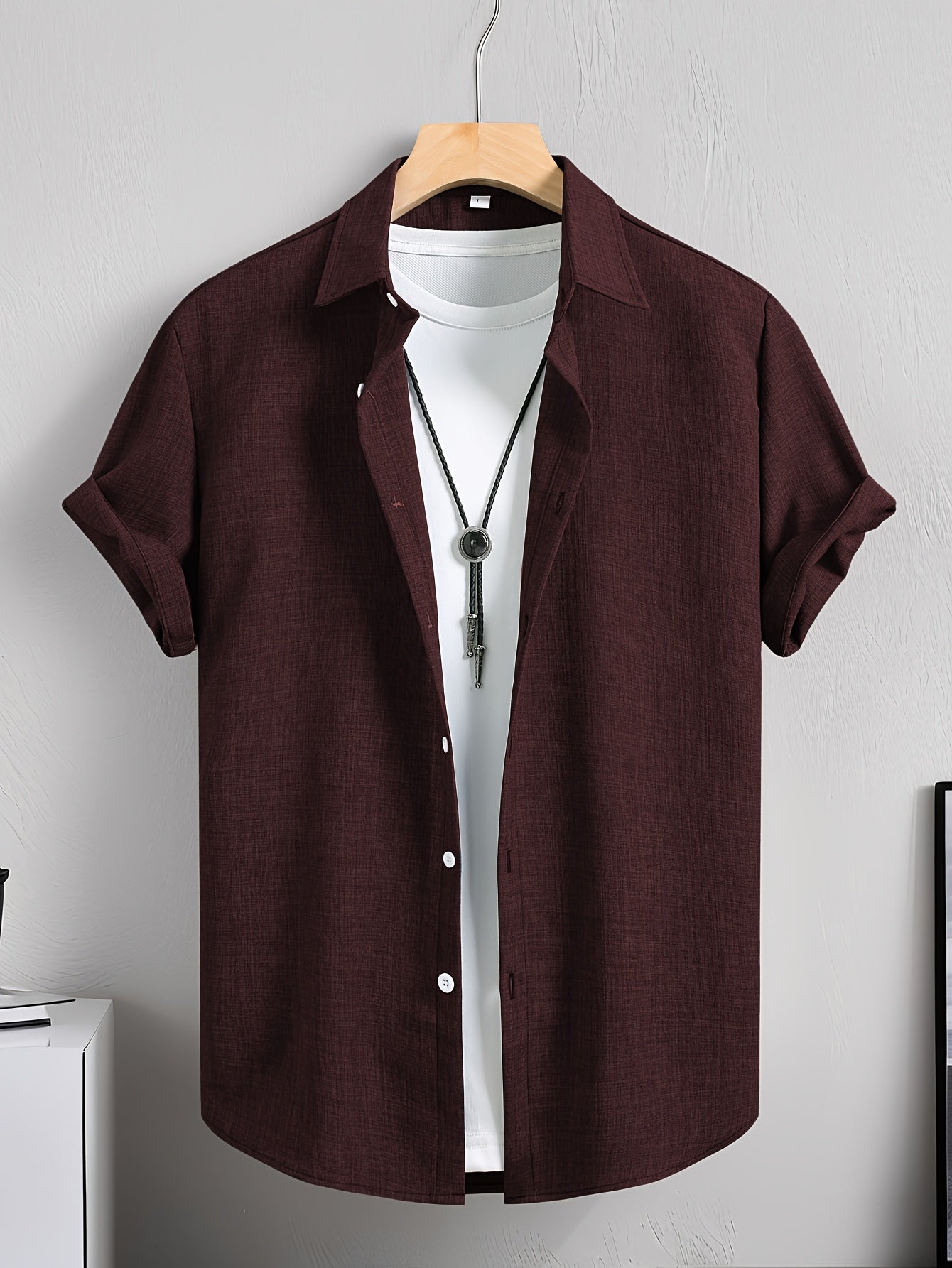 Herren Kurzarm Freizeithemd mit T-Shirt Layer-Look – Modernes Sommer Outfit für Alltag & Freizeit