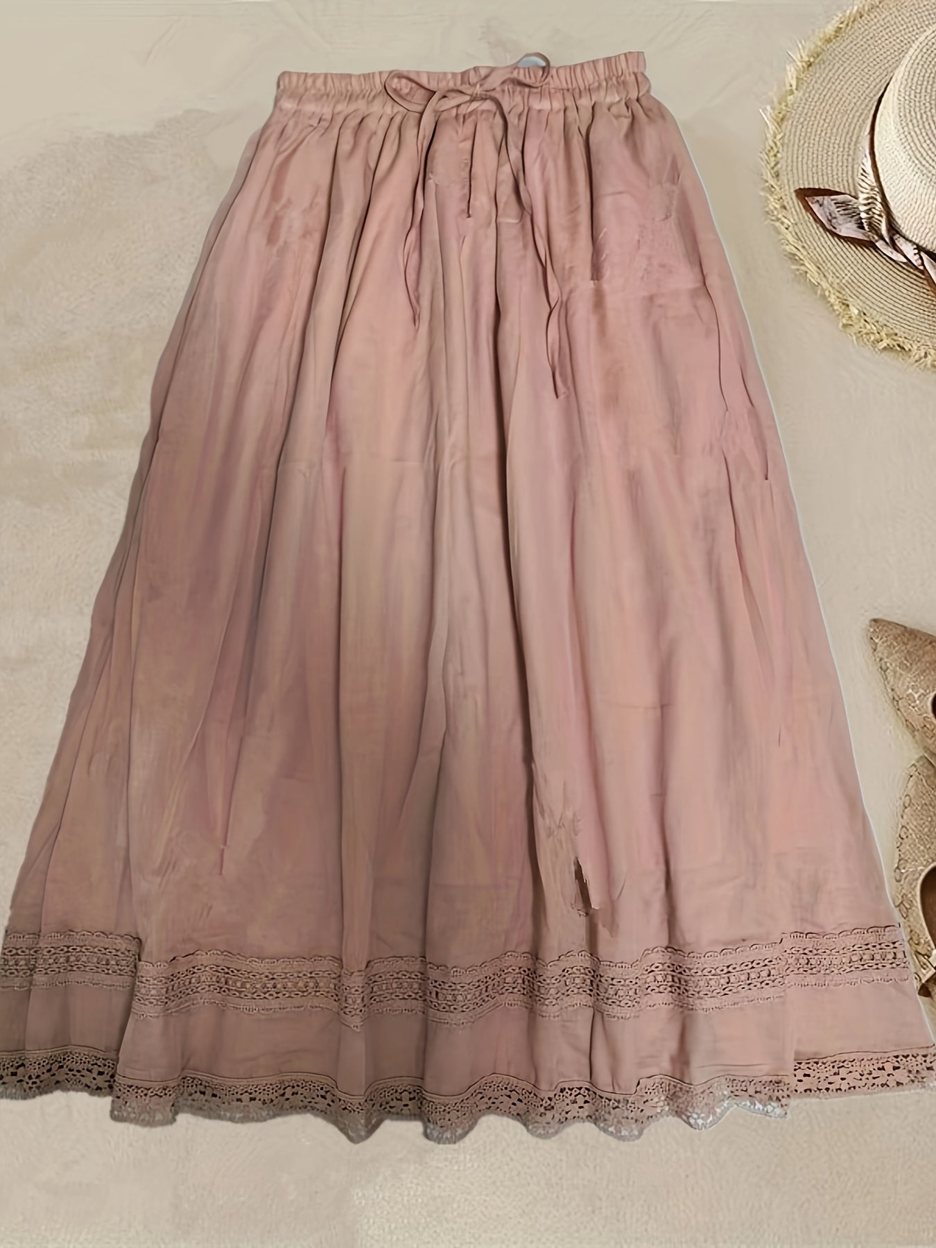Damen Vintage Petticoat Unterrock mit Spitze – Romantischer Lagenlook für Kleider und Röcke