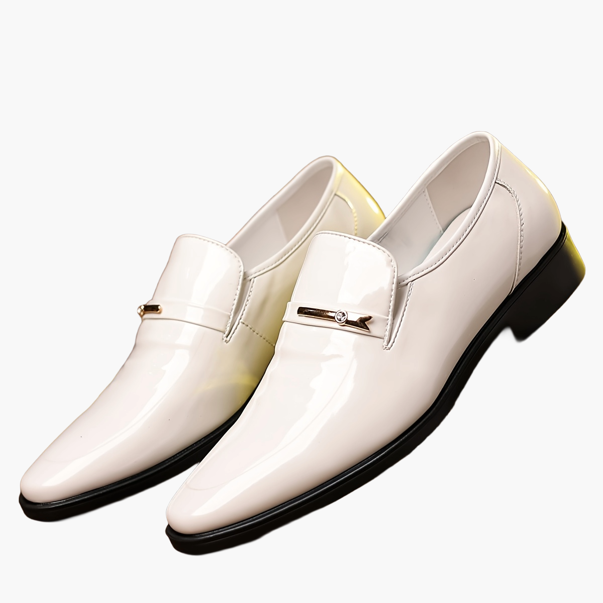 Herren Elegante Lackleder Business Slipper – Klassische Loafer für Büro und festliche Anlässe