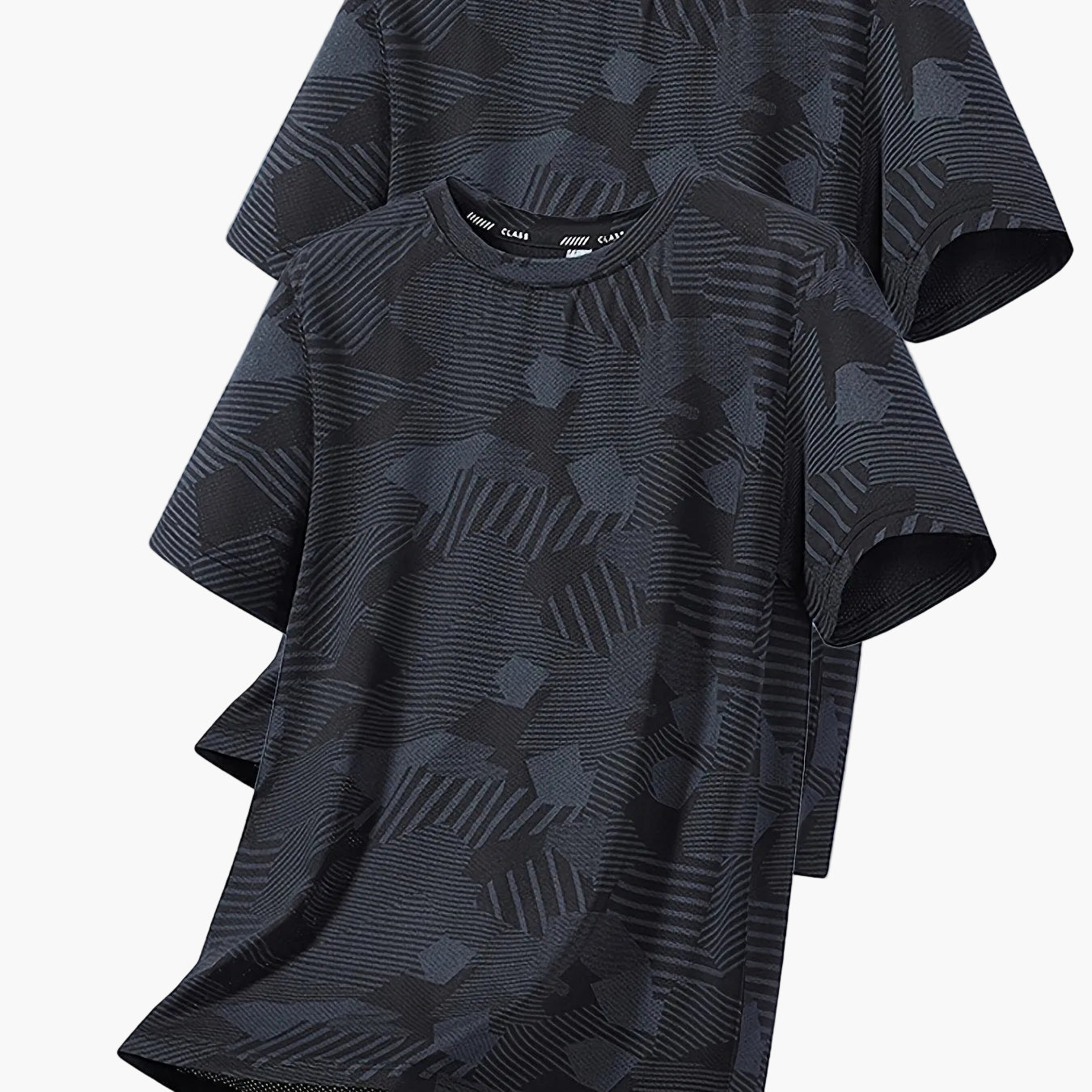 Herren Funktions-T-Shirts – Lässige Sommeroberteile mit tropischem Muster, ideal für Freizeit und Sport