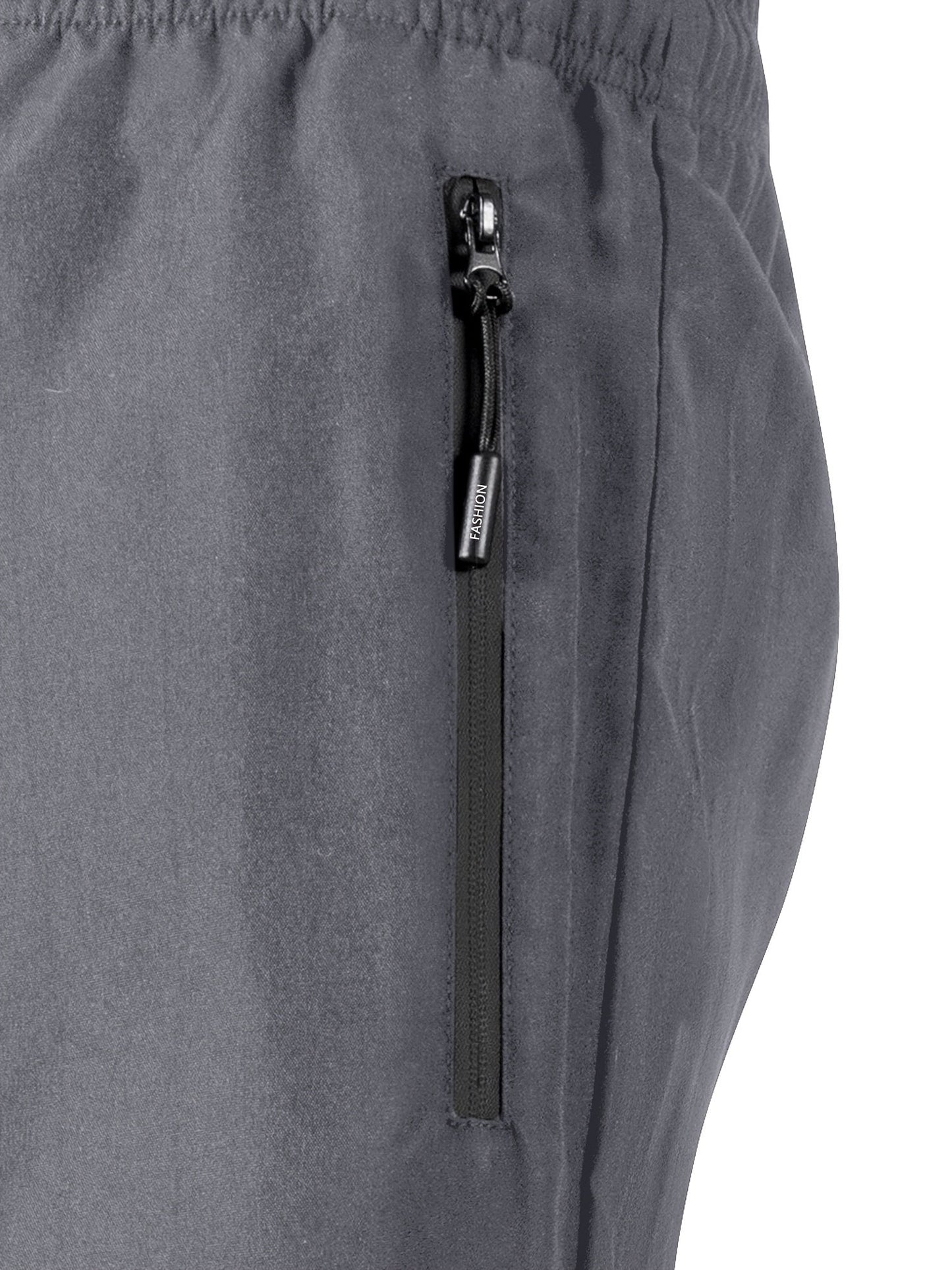 Herren Sport-Shorts mit Zipper-Taschen und Kordelzug – Ideal für Freizeit & Training