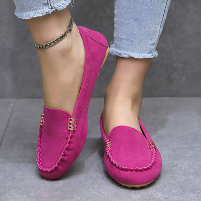Damen Mokassin-Slipper – Bequeme Freizeitschuhe im eleganten Look