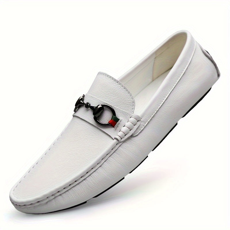 Herren Mokassins Slip-On Loafer mit Schnalle – Elegante Freizeitschuhe für Alltag & Freizeit