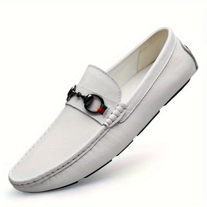 Herren Mokassins Slip-On Loafer mit Schnalle – Elegante Freizeitschuhe für Alltag & Freizeit