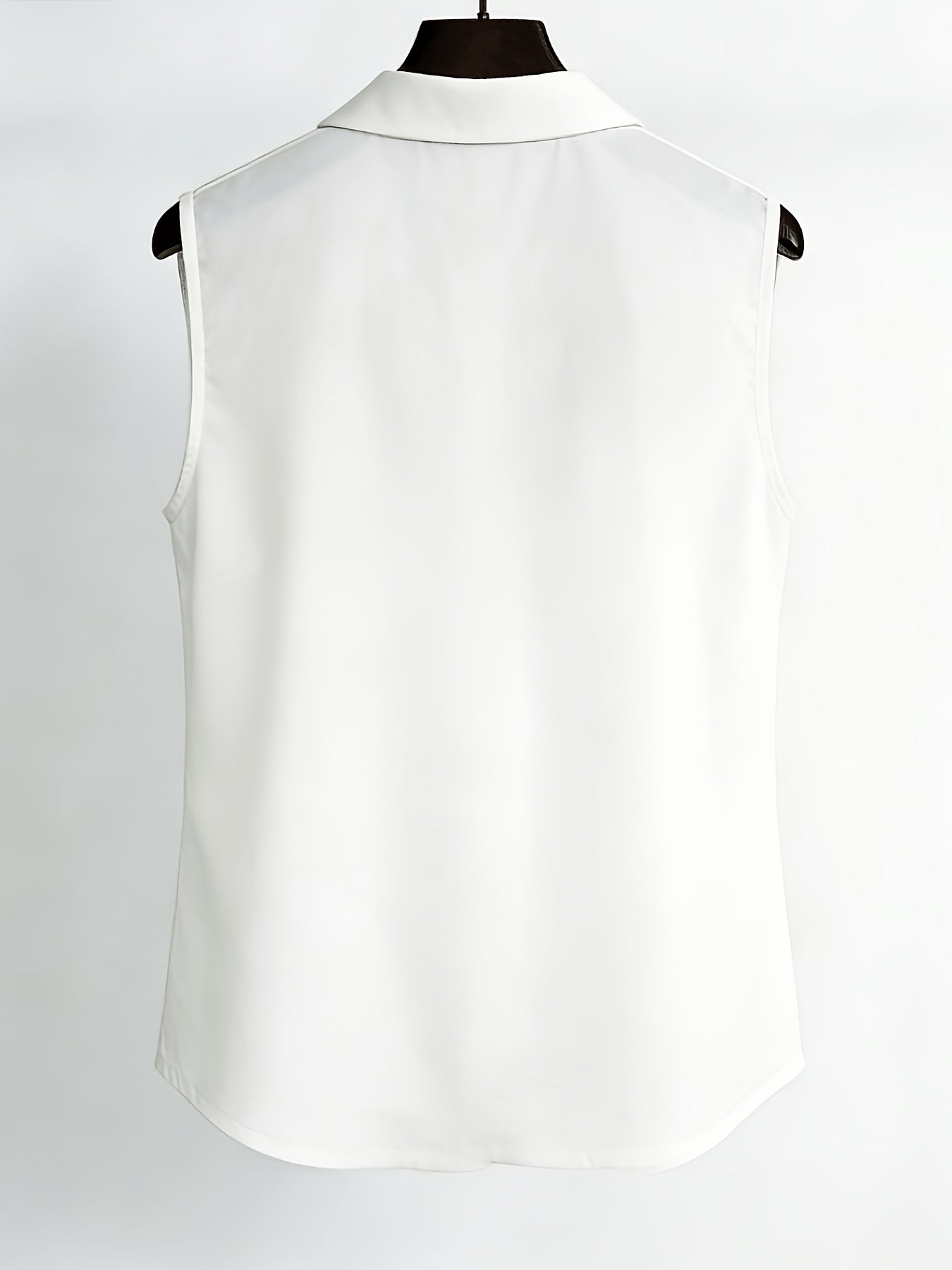 Damen Bluse ohne Ärmel mit Rüschen-Detail für Business und elegante Anlässe