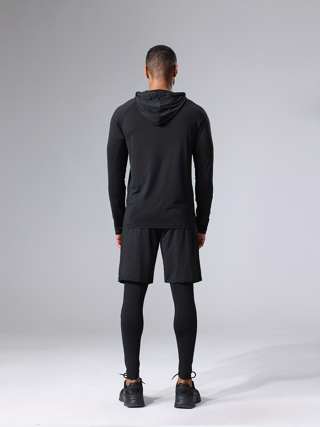 Herren Fitness Trainingsanzug 5-teilig – Sport Set für Training & Workout