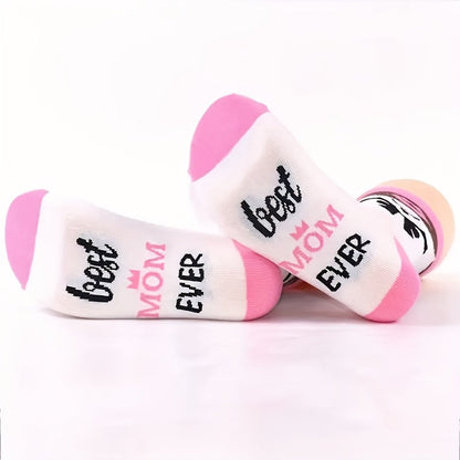 Damen Socken Best Mom Ever – Lustige Muttertagsgeschenk-Socken, Geschenkidee für Mütter