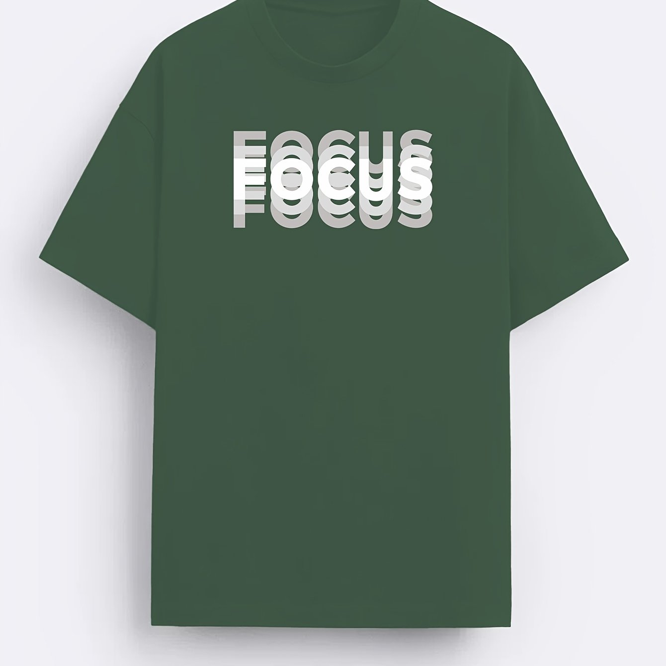 Herren T-Shirt mit modernem FOCUS Statement Print – Lässiges Motivshirt für Alltag & Freizeit