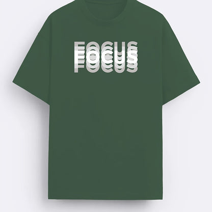 Herren T-Shirt mit modernem FOCUS Statement Print – Lässiges Motivshirt für Alltag & Freizeit