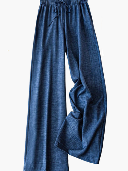 Damen Weite Freizeithose mit Kordelzug – Lässiger Look für Alltag & Urlaub