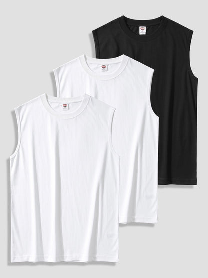 Herren Muskelshirt 3er-Pack – Ärmellose Fitness Tanktops für Sport und Freizeit