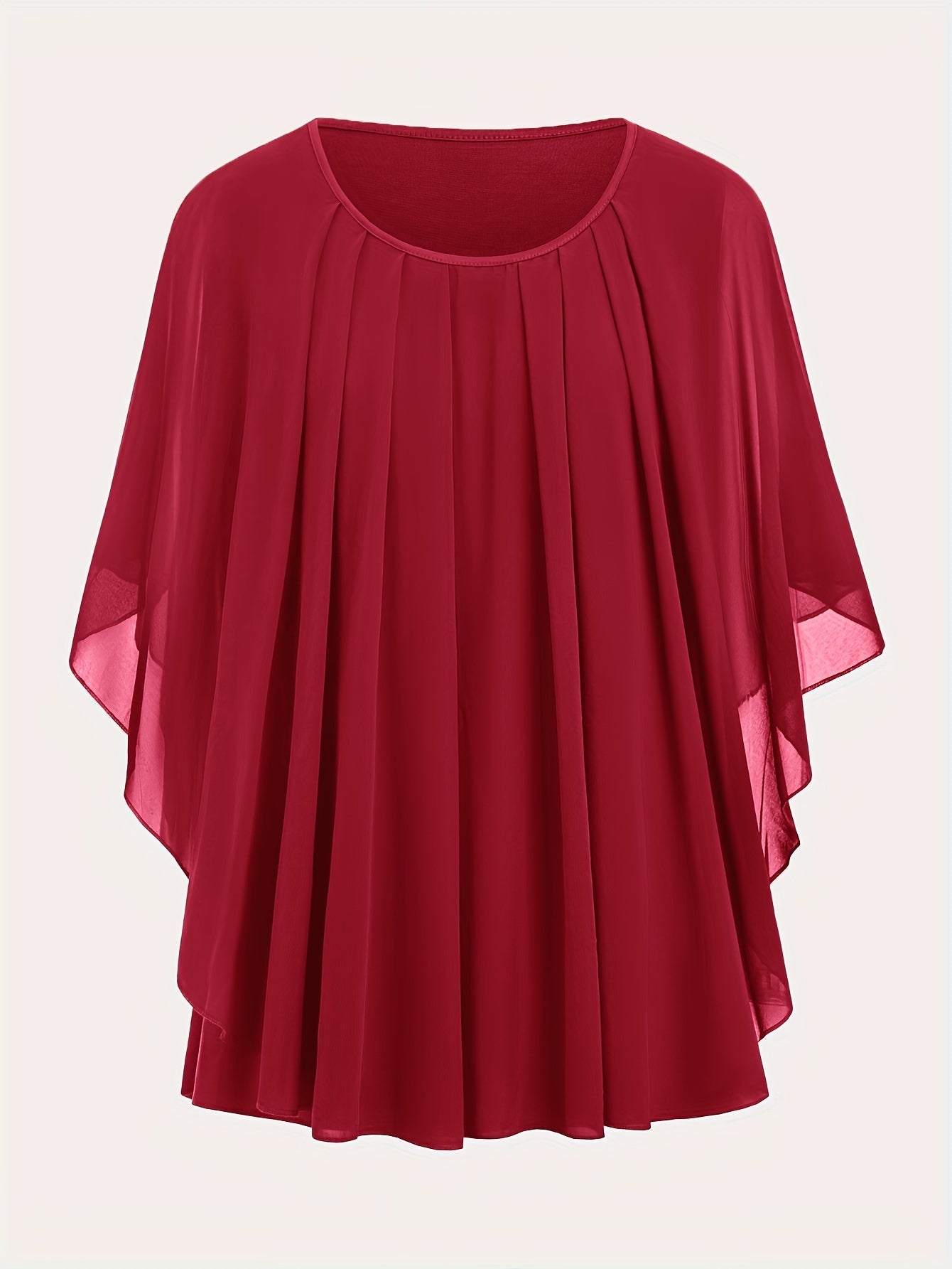 Damen Elegante Oversize Chiffon Bluse für festliche Anlässe und Alltag