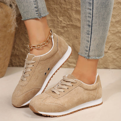 Damen Sneaker im Casual Stil für Alltag und Freizeit – Bequeme Schnürschuhe