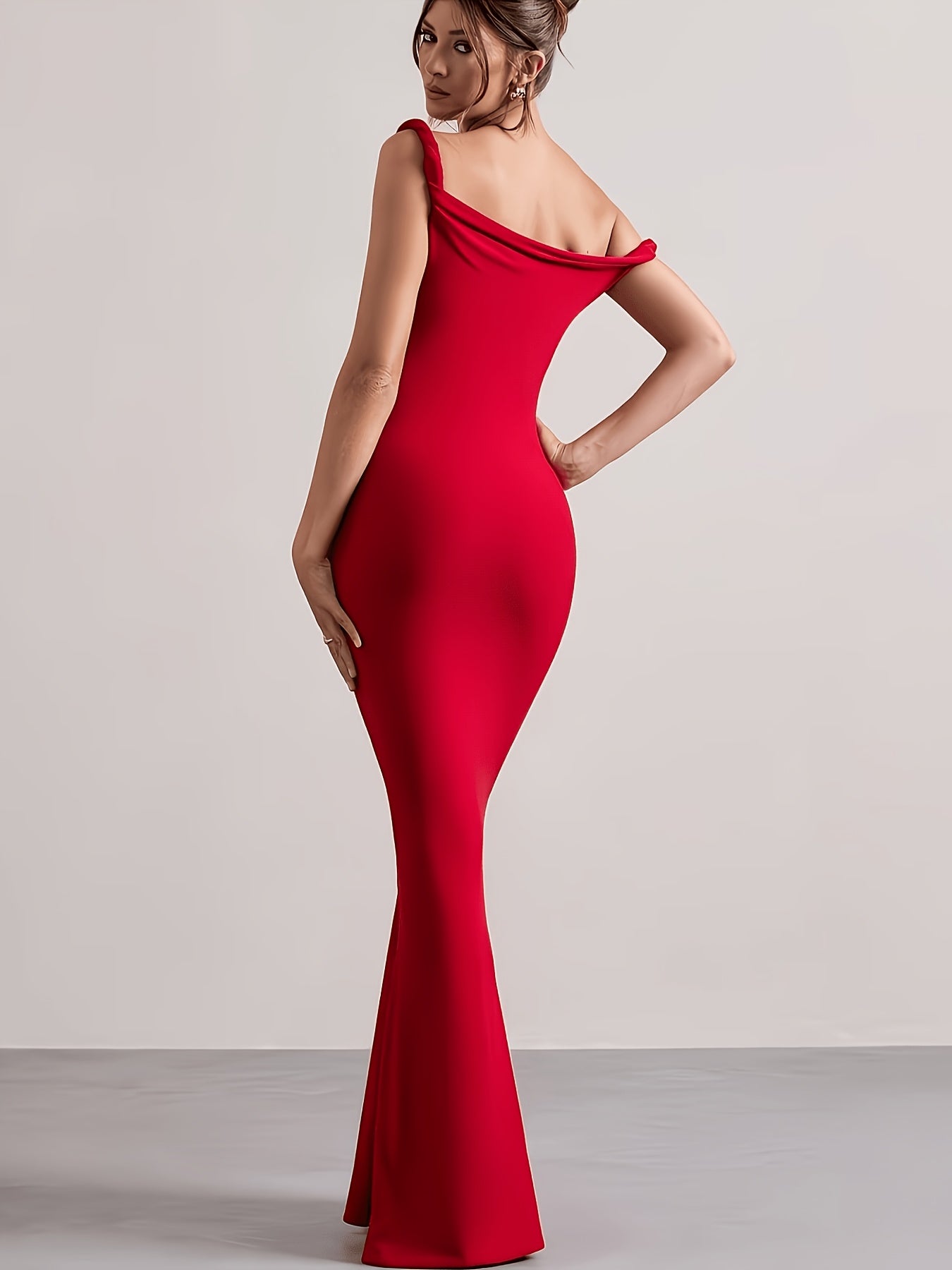 Damen Elegantes Abendkleid mit schulterfreiem Schnitt – Perfekt für festliche Anlässe und besondere Events