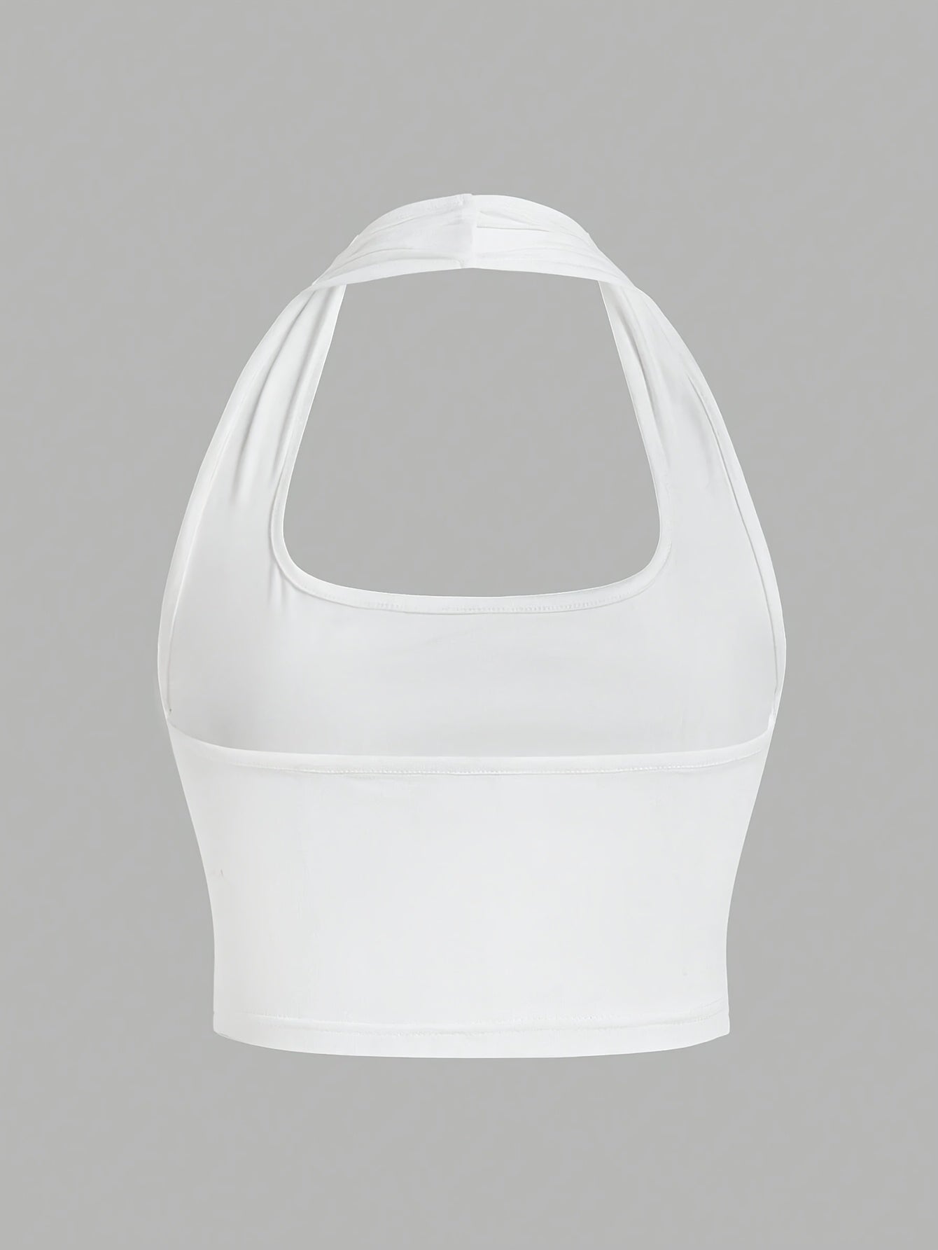 Damen Halterneck Crop Top – Rückenfrei, Sommer, Modisch, Freizeit