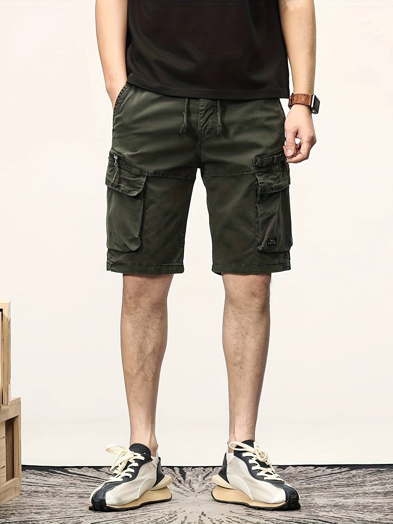 Herren Cargo-Shorts mit vielen Taschen und sportlichem Freizeitstil