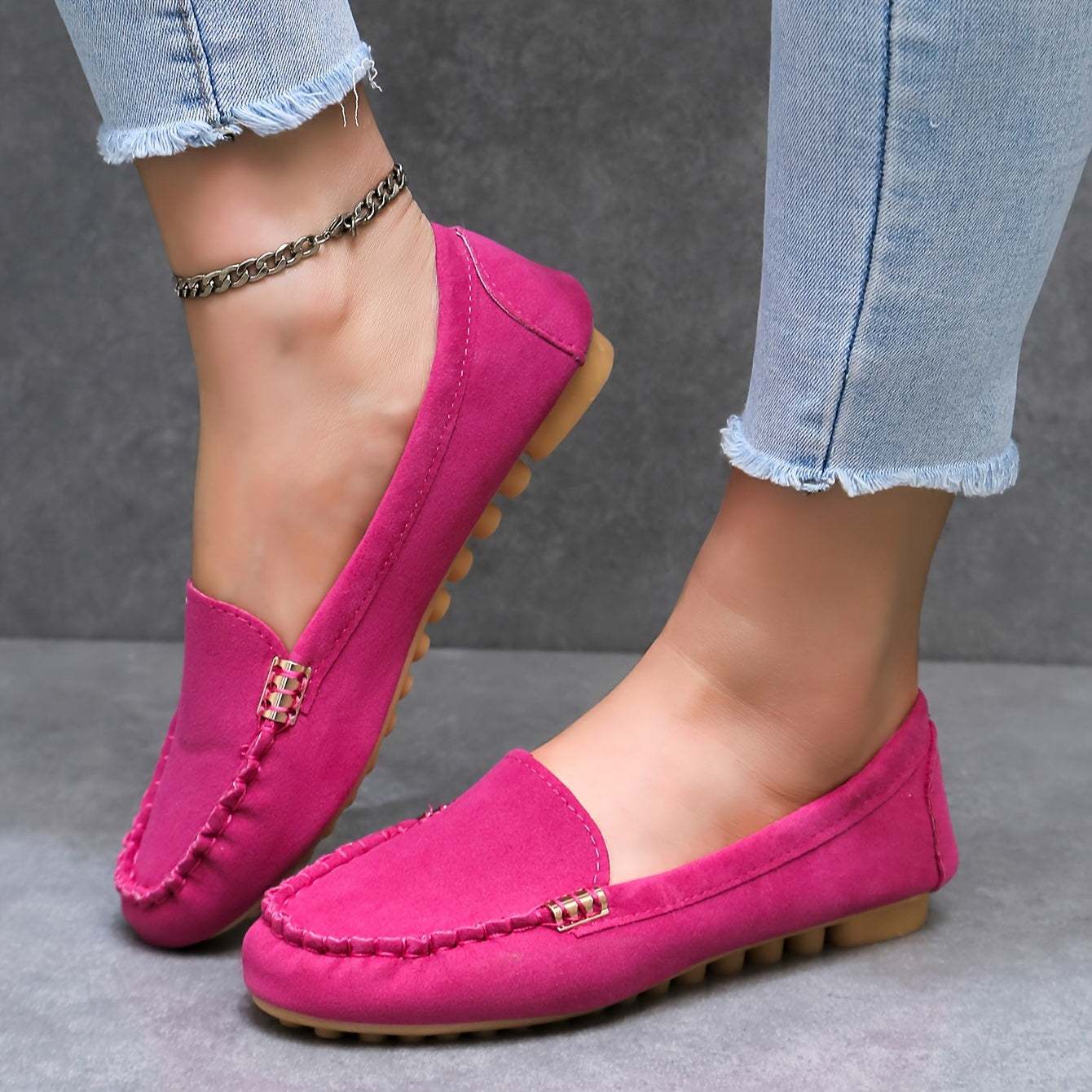 Damen Mokassin-Slipper – Bequeme Freizeitschuhe im eleganten Look