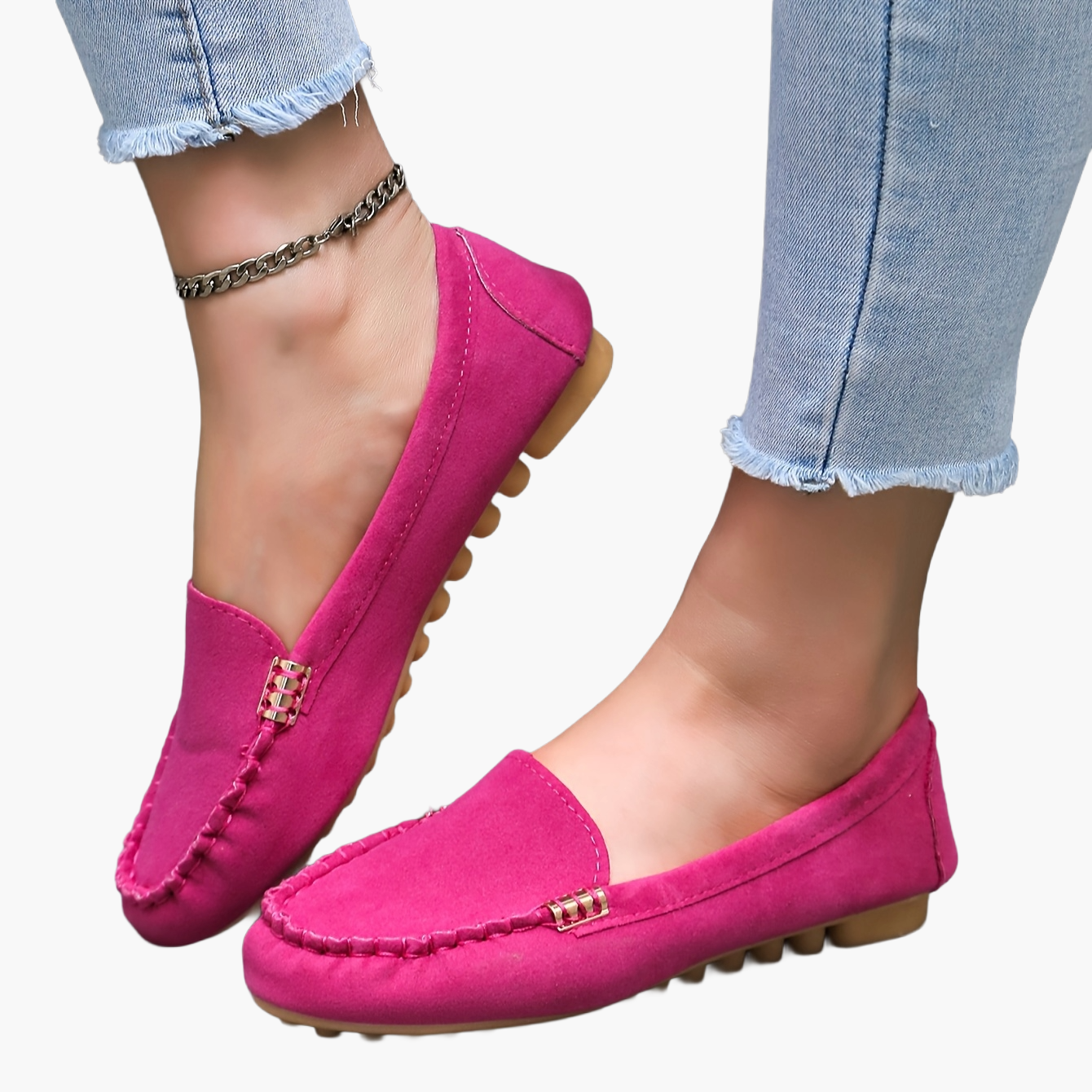 Damen Mokassin-Slipper – Bequeme Freizeitschuhe im eleganten Look
