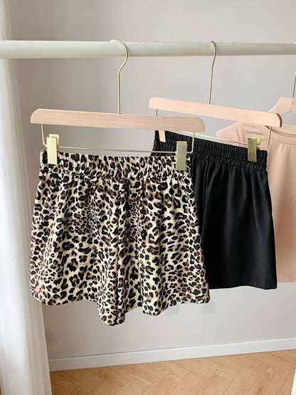 Damen Lounge-Shorts im Animal-Print, 2er-Pack – Bequeme Freizeitshorts für Zuhause und Alltag