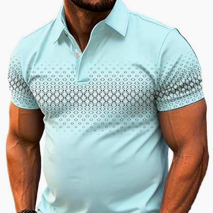 Herren Polo-Shirt mit modernem Muster – Stilvolles Freizeitshirt für Alltag und City