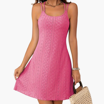 Damen Sommer Strandkleid Elegant A-Linie mit Doppelträgern – Perfekt für Freizeit und Urlaub