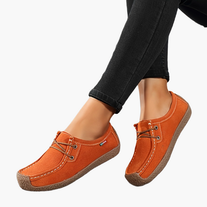Damen Bequeme Freizeit-Loafer mit Schnürung – Stilvolle Alltagsschuhe für Damen