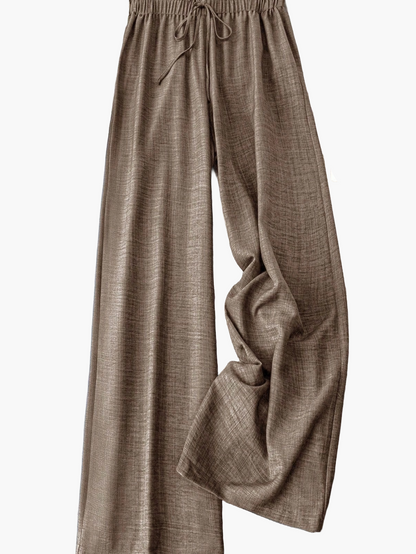 Damen Weite Freizeithose mit Kordelzug – Lässiger Look für Alltag & Urlaub