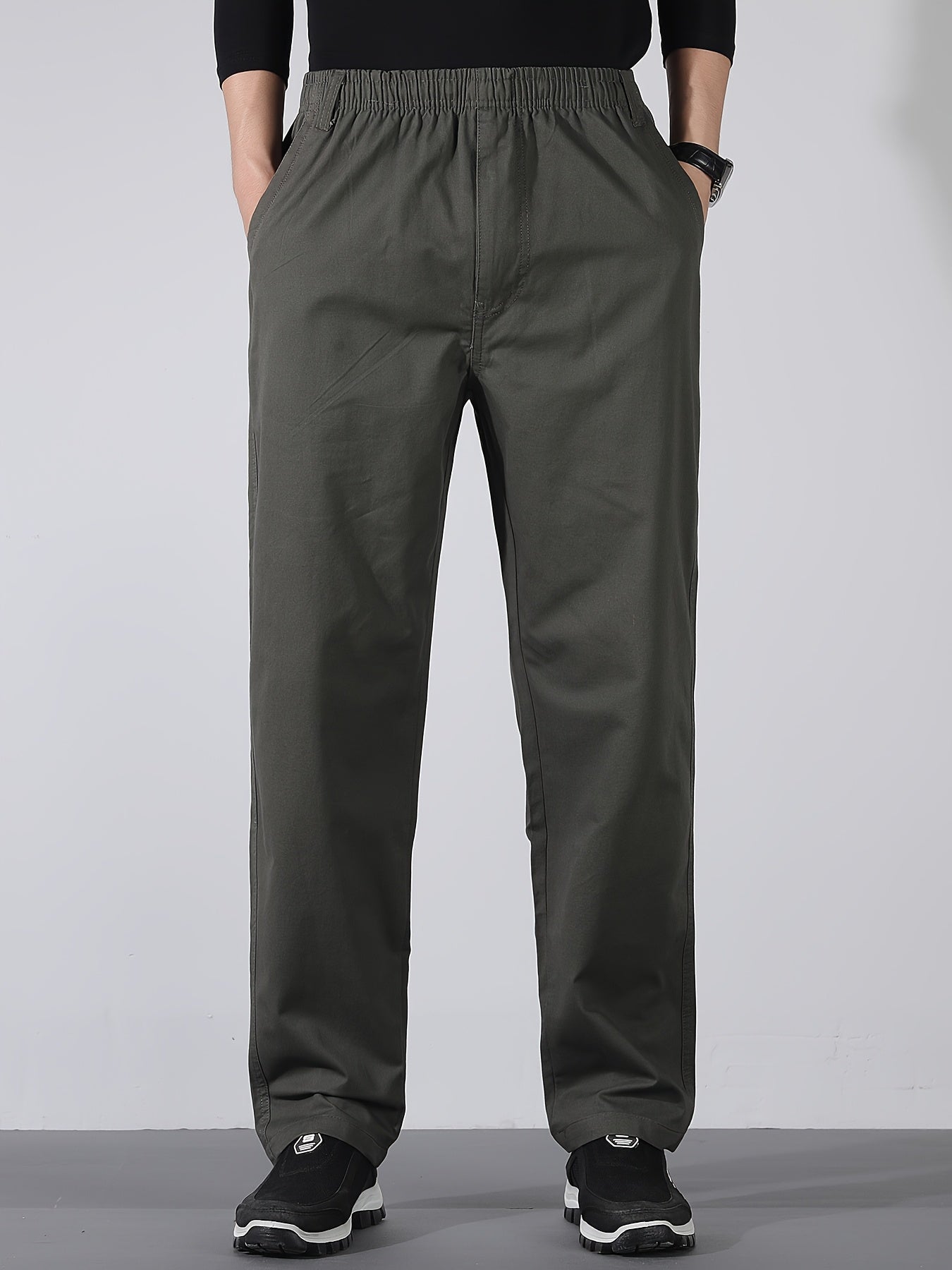 Herren Gerade Schnitt Freizeithose – Bequeme Alltags- und Businesshose