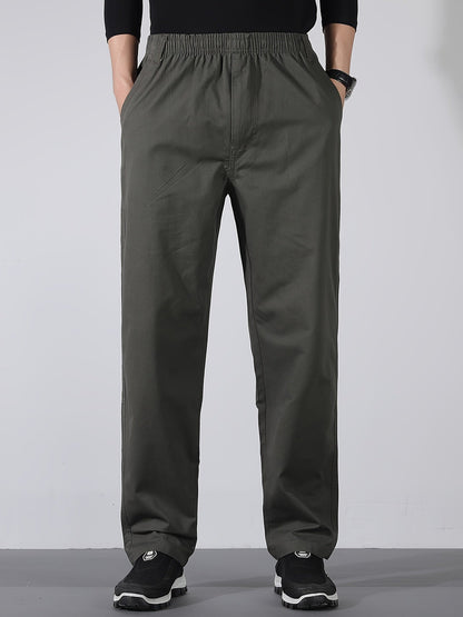 Herren Gerade Schnitt Freizeithose – Bequeme Alltags- und Businesshose