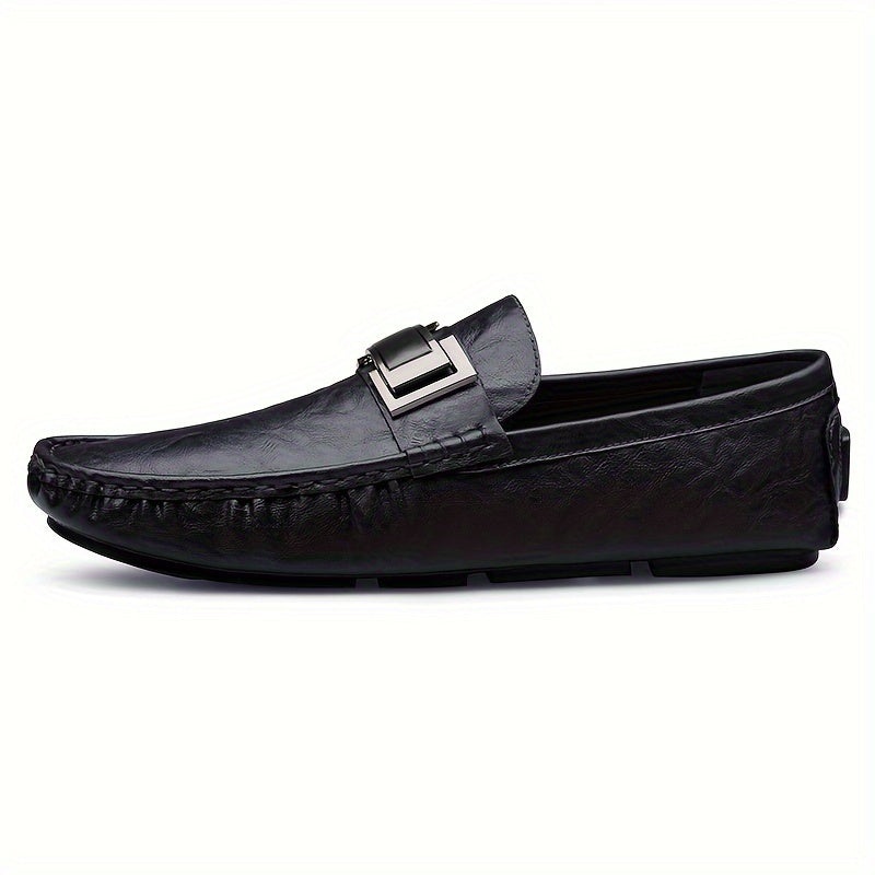 Herren Mokassins Slip-On Loafer mit Schnalle – Elegante Freizeitschuhe für Alltag & Freizeit