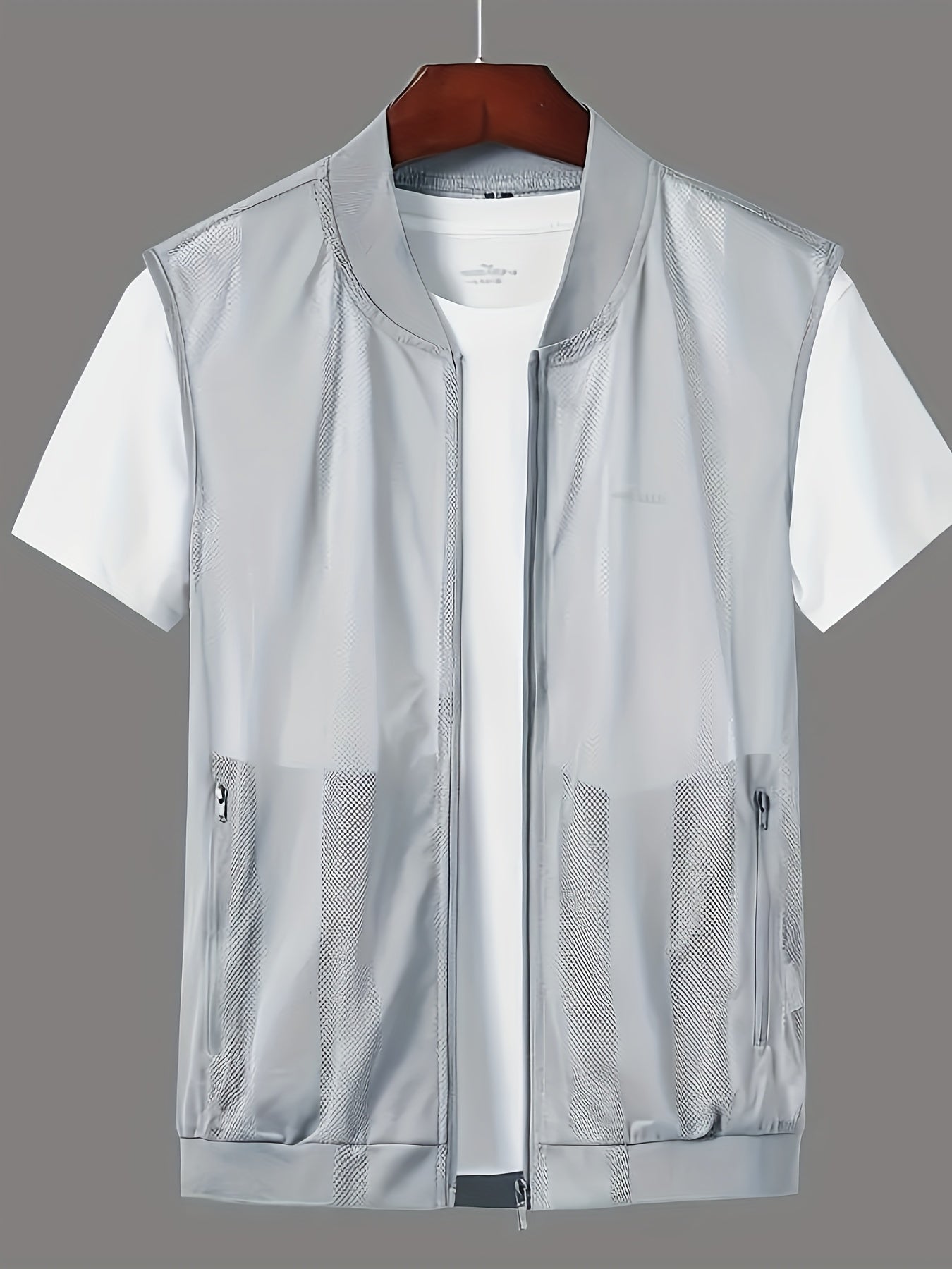 Herren Weste mit Reißverschluss und sportlichem Design – Ideal für Freizeit und Outdoor