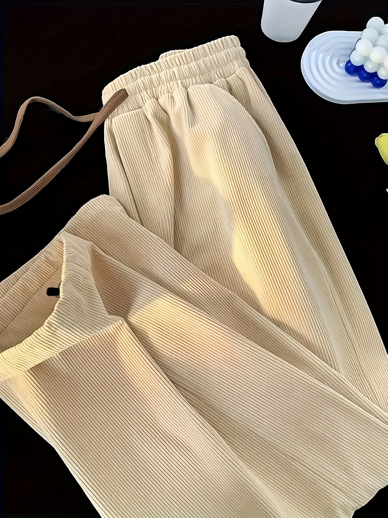 Herren Plisseehose Modern Relaxed Fit mit Kordelzug – Stilvolle Freizeithose für Alltag und Freizeit