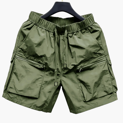 Herren Cargo Shorts mit großen Taschen und Reißverschlüssen – Urban Freizeitstil