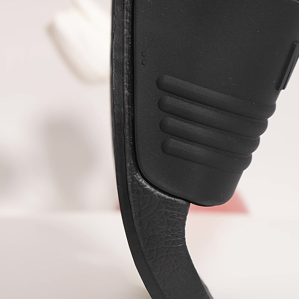 Herren Badeslipper mit Logo-Prägung – Bequeme Slides für Freizeit, Strand und Pool