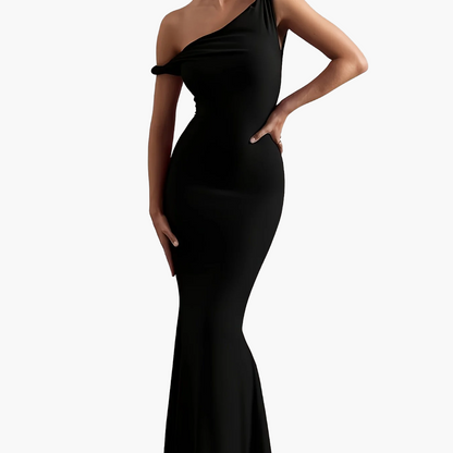 Damen Elegantes Abendkleid mit schulterfreiem Schnitt – Perfekt für festliche Anlässe und besondere Events