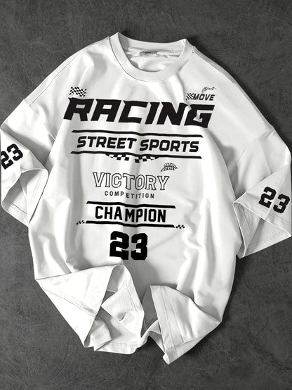 Herren Streetwear Racing Champion T-Shirt – Sportliches Freizeitshirt mit Print
