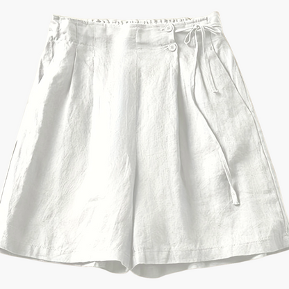 Damen Weite High-Waist Shorts im Casual-Look für Alltag und Freizeit